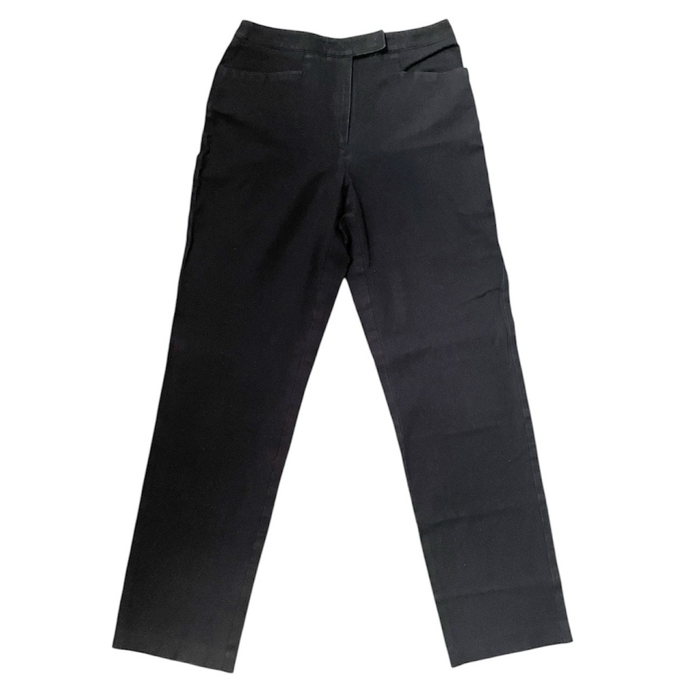 Women’s Black Straight Dress Pants with Pockets
